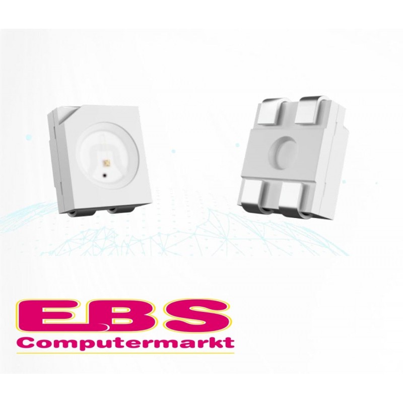 10 Stück x SMD LED YLL-T35R-4PIN-3Anode-DJ (PLCC4) Rot (3528)