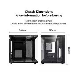 PC-Gehäuse Meerblick-Raum M-ATX Desktop-Computer Hauptgehäuse